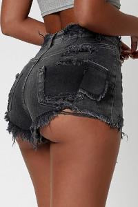 Faded Black Shorts